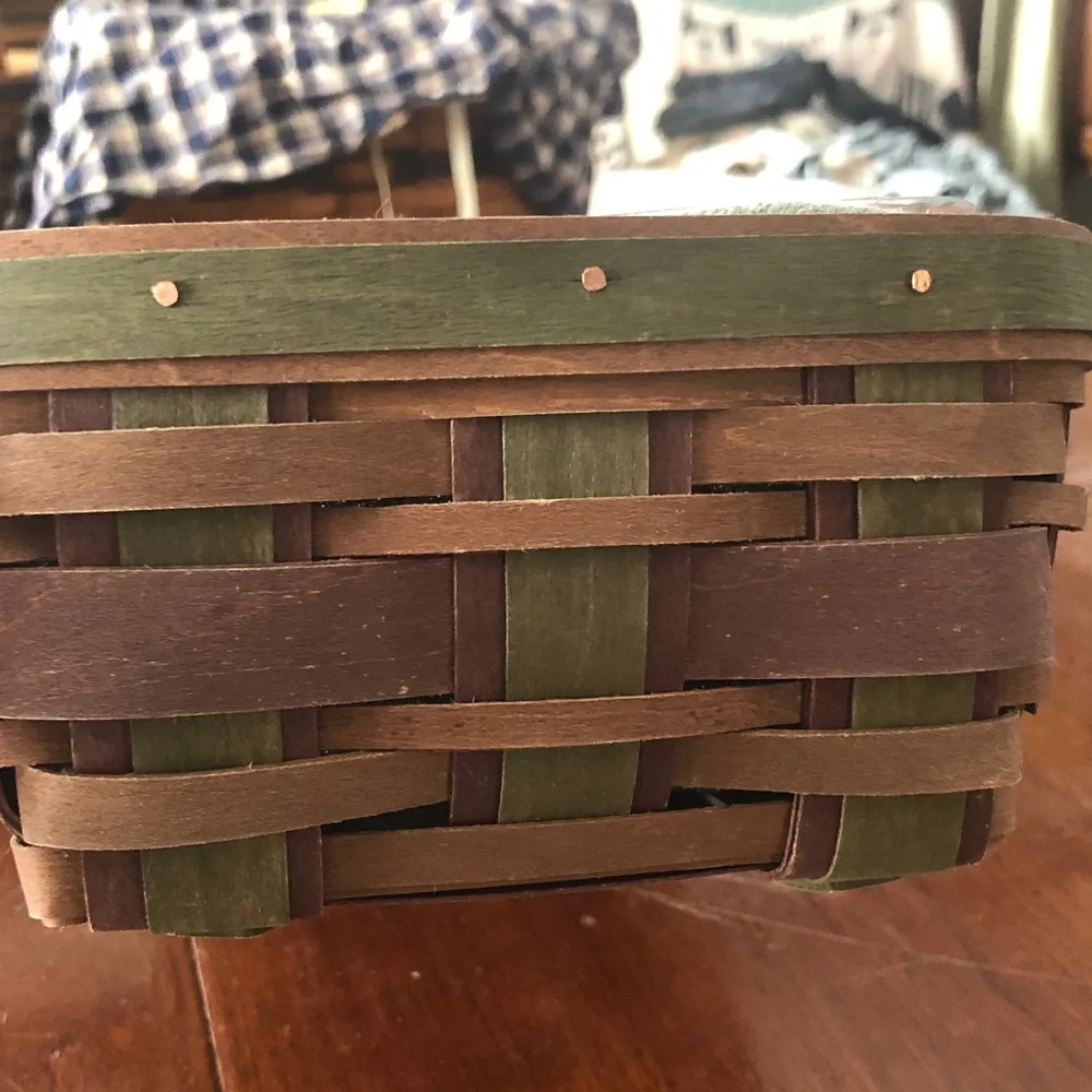 Longaberger Harvest Weave Bread Basket/ liner/plastic protector - Picture 4 of 13